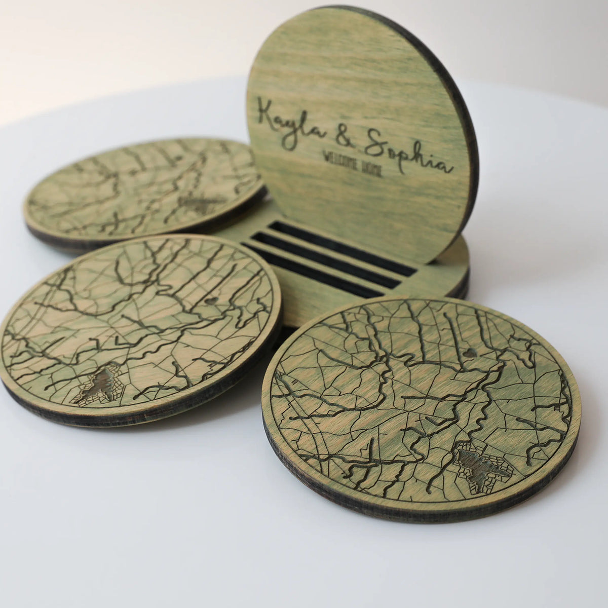 Mappa Della Posizione Del Coinvolgimento Del Cerchio Di Legno 3D