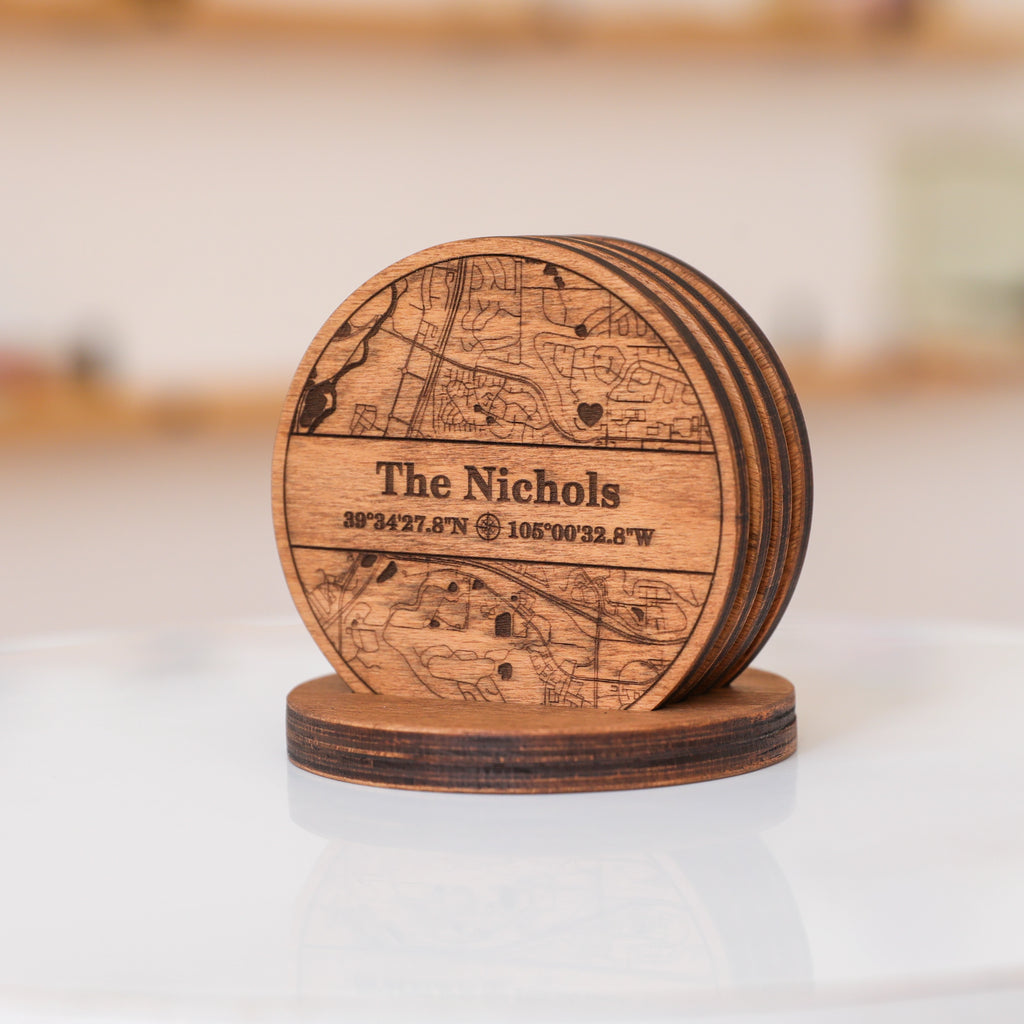 Carte De Localisation De L'Engagement Du Cercle En Bois 3D