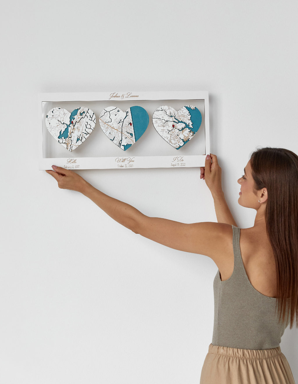 Mappa Della Posizione Del Coinvolgimento Del Cerchio Di Legno 3D