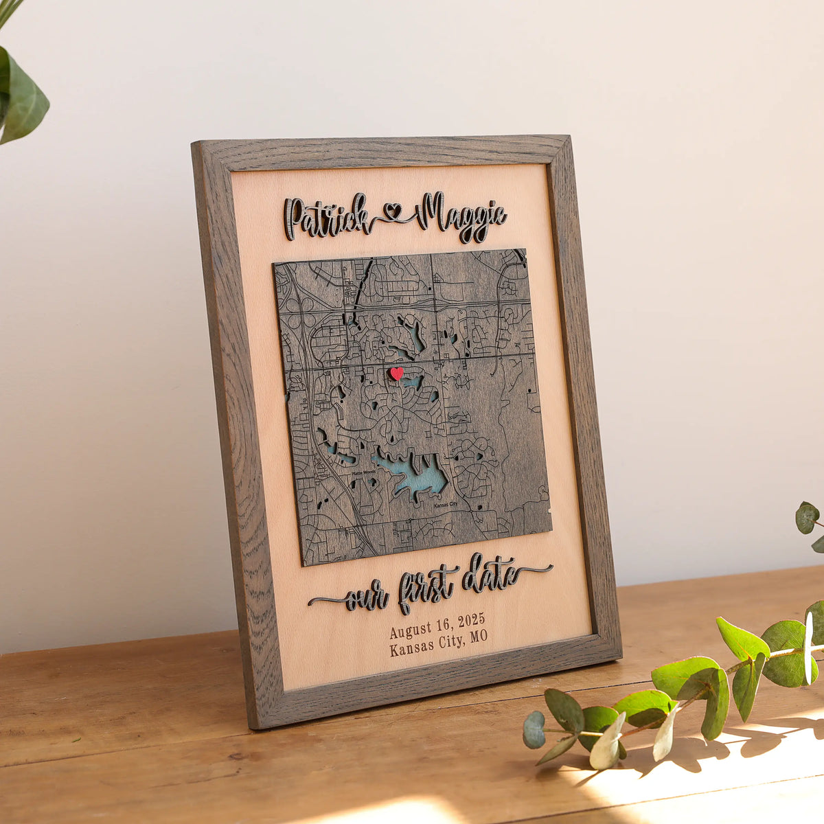 Couples Anniversary Gift | Custom Location Wall Art