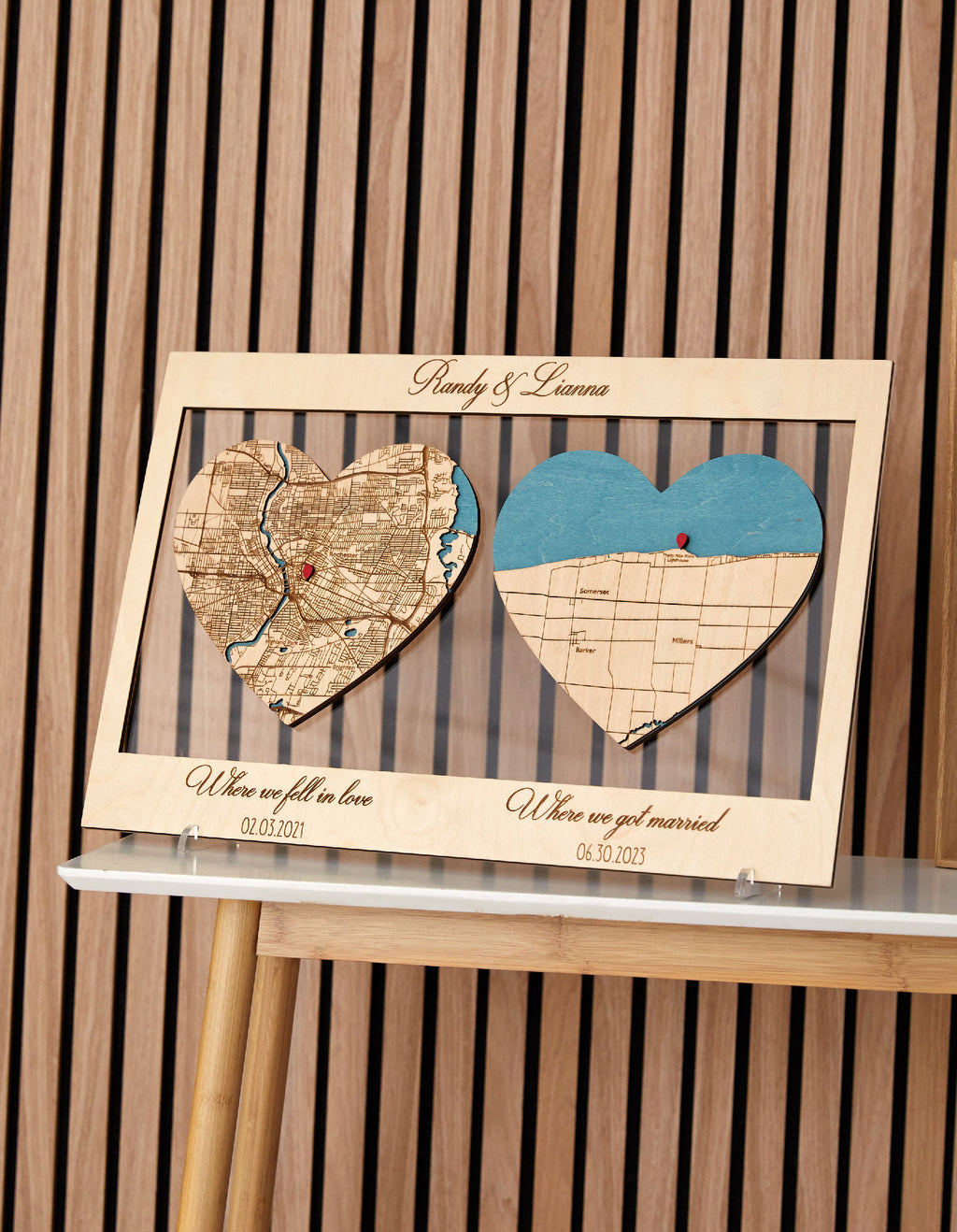 Carte De Localisation De L'Engagement Du Cercle En Bois 3D