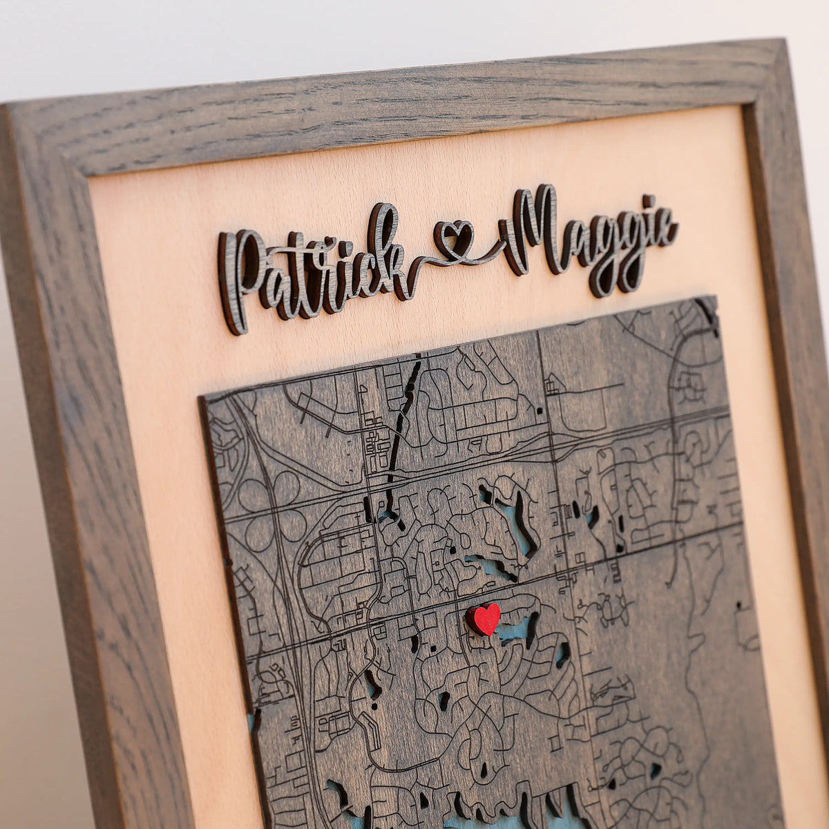 Couples Anniversary Gift | Custom Location Wall Art