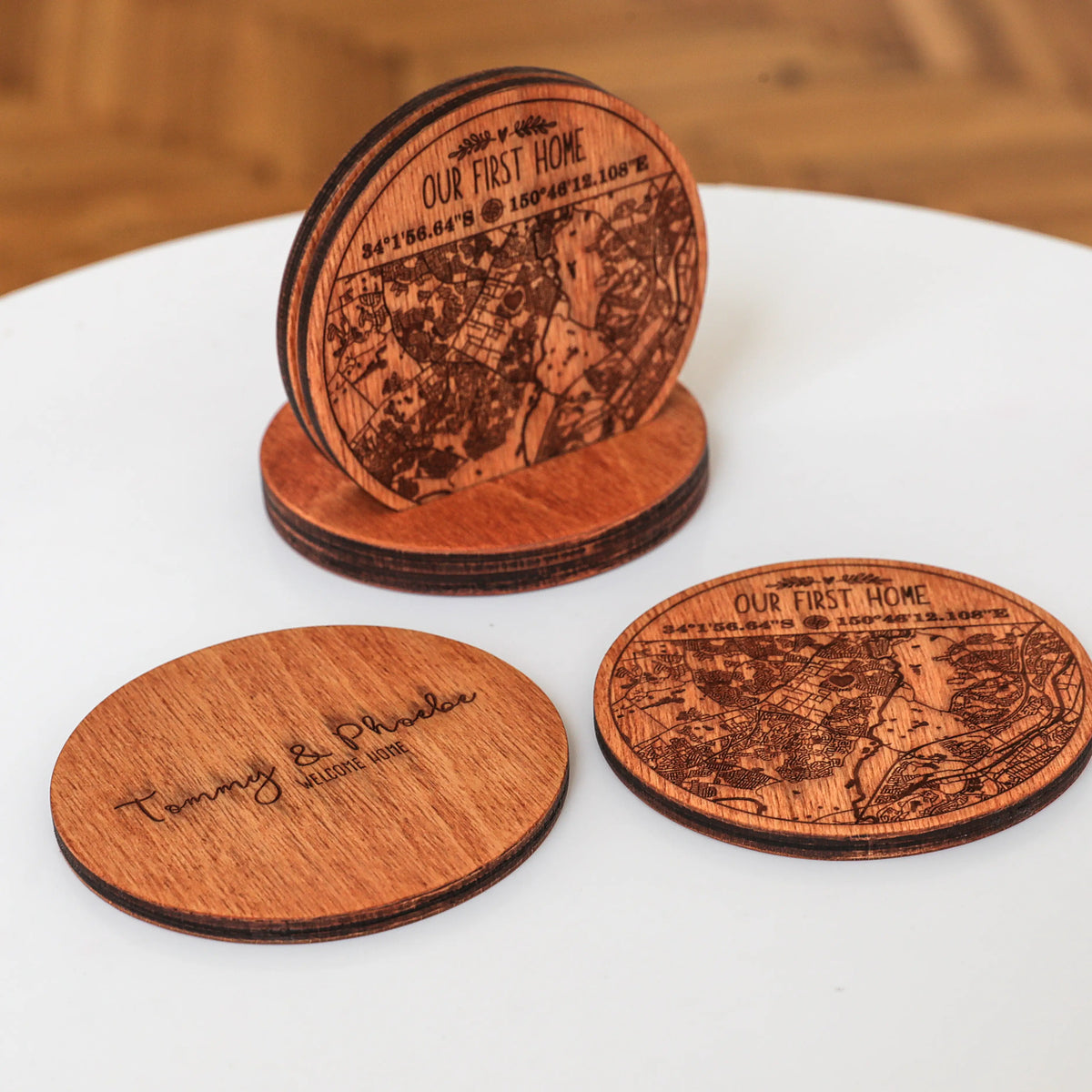 Mappa Della Posizione Del Coinvolgimento Del Cerchio Di Legno 3D