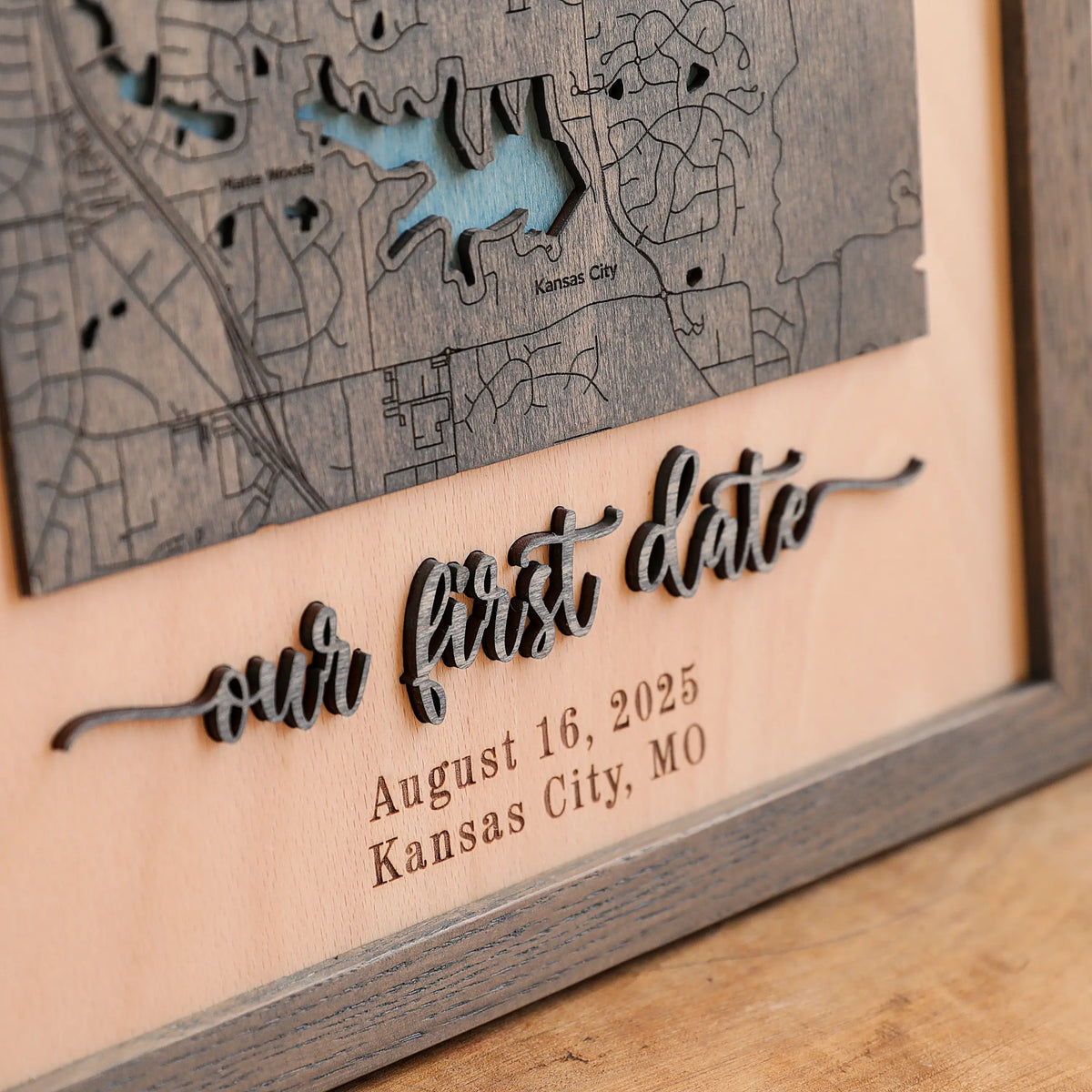 Couples Anniversary Gift | Custom Location Wall Art
