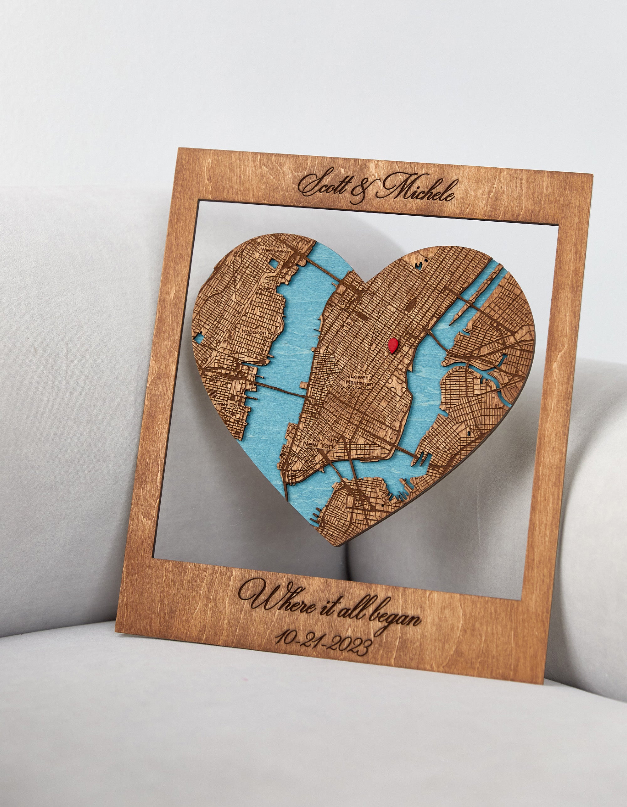 Where It All Began 3D Wooden Location/City Map