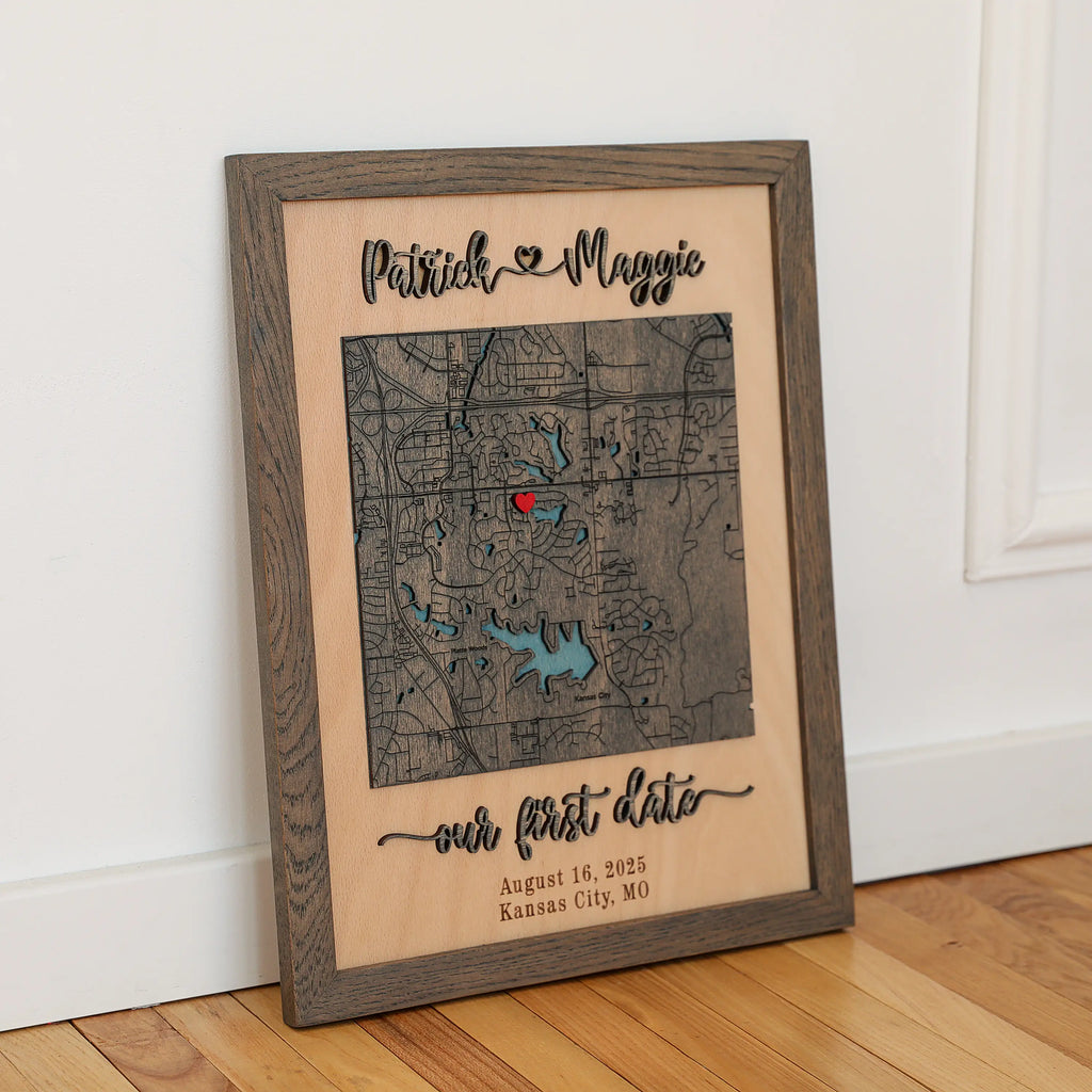 Carte De Localisation De L'Engagement Du Cercle En Bois 3D