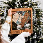Personalized Wooden Christmas Gift for Couples