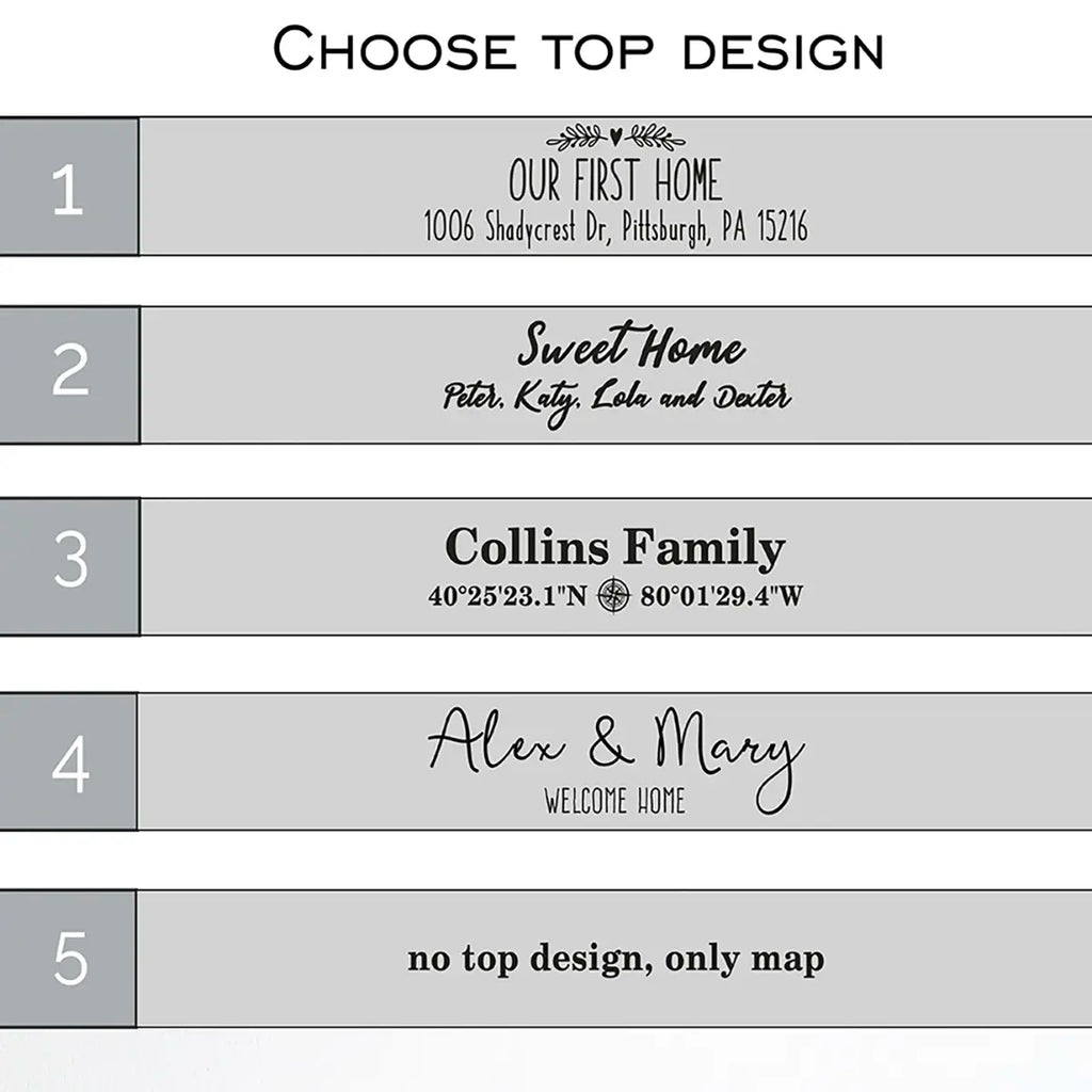 Personalized city map key holder with shelf and hooks, wooden wall organizer with engraved map and family address