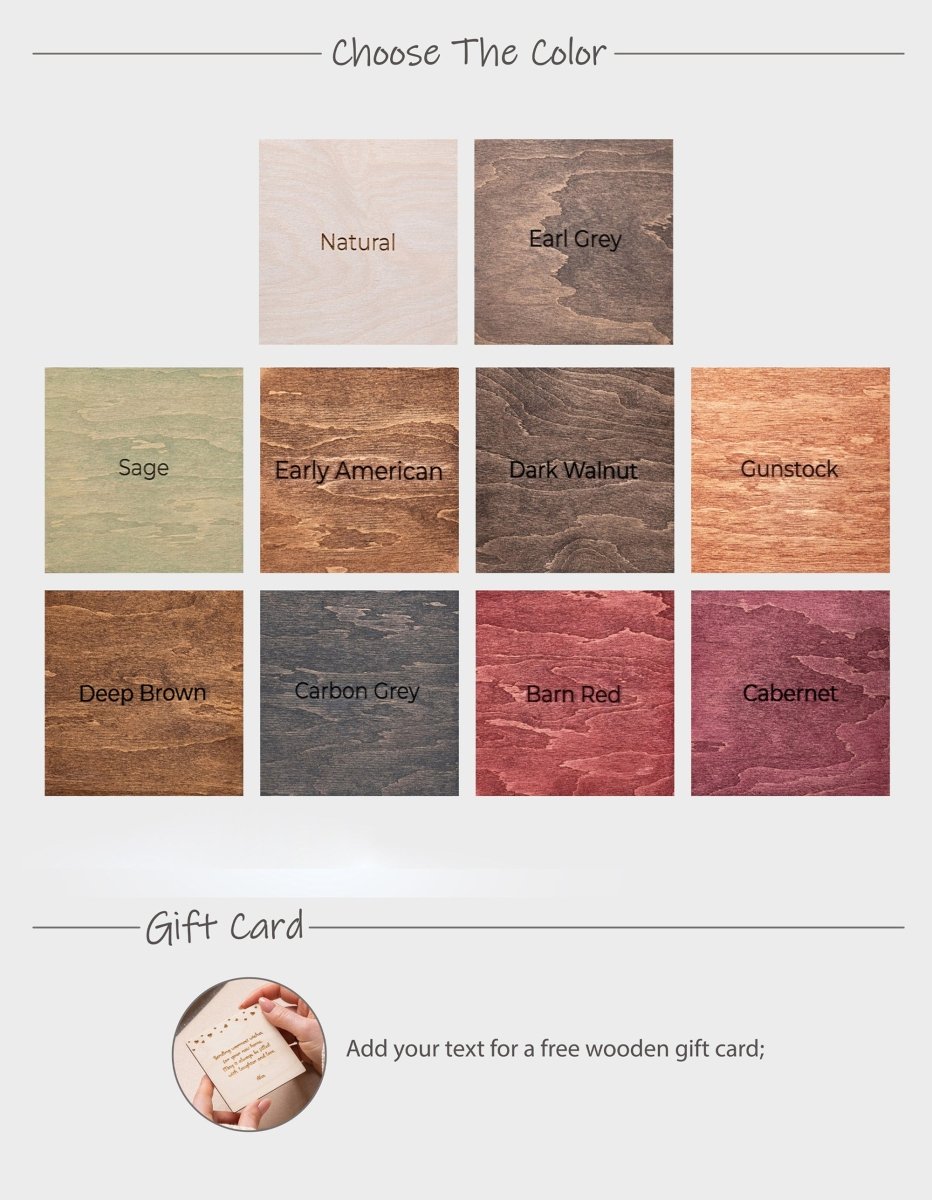 Custom Wooden Map Coasters Sweet Home