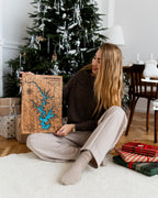 Custom Wood 3D Lake Map With Epoxy Resin - Lake Norman