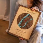 Custom map with exact coordinates marking special location