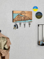 Personalized Magnetic Wooden Keyholder: Unique Housewarming Gift