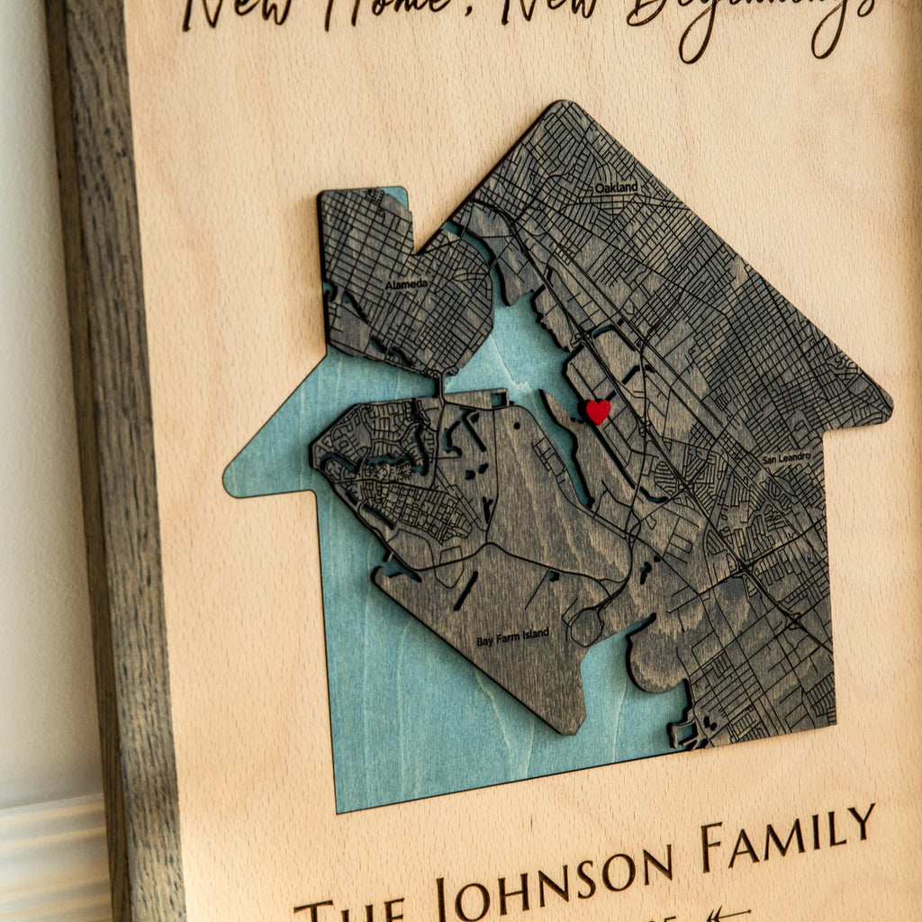 Unique Anniversary Gift for Husband | Custom Location Art
