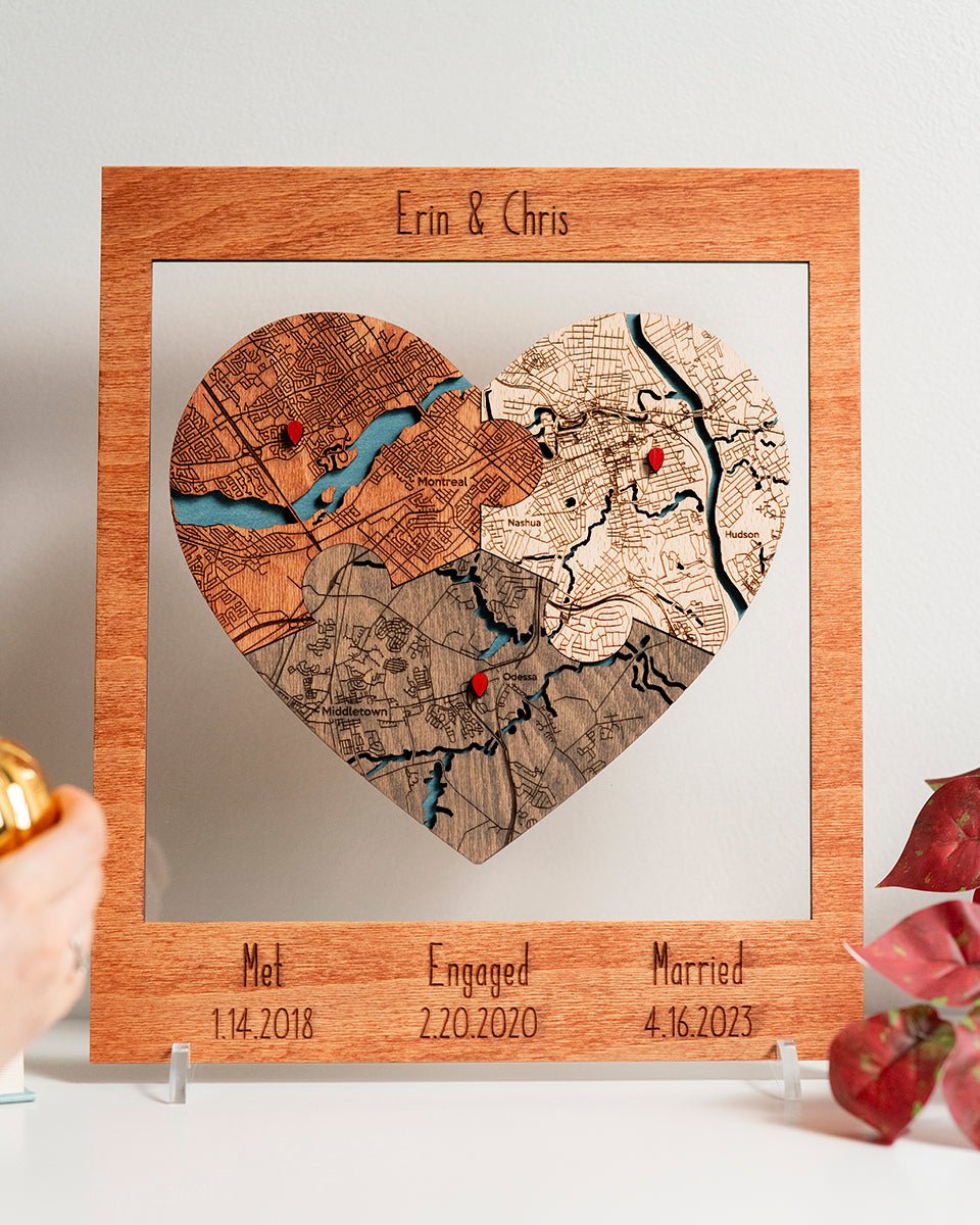 Mappa Della Posizione Del Coinvolgimento Del Cerchio Di Legno 3D